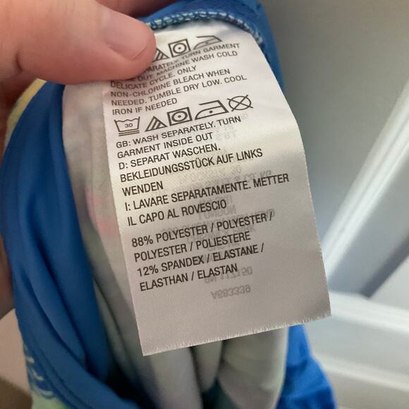 Belle Kim Gravel Tropical Leaf Print Pocket Jogger Leggings - Size XLP - Picture 7 of 7